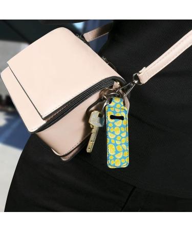 COEQINE Chapstick Keychain for Women and Girls - Lip Balm Holder - Lipstick Holder - Keychain Sky Blue Purple One Size - Buy Online on GoSupps.com