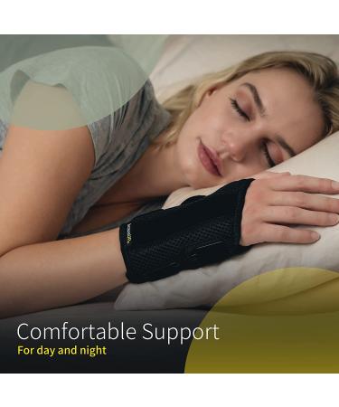 BraceUP Wrist Splint for Carpal Tunnel - Left Hand (SM) Small/Medium - Daytime & Night Use - Pain Relief & Arthritis Support - Buy Online on GoSupps.com