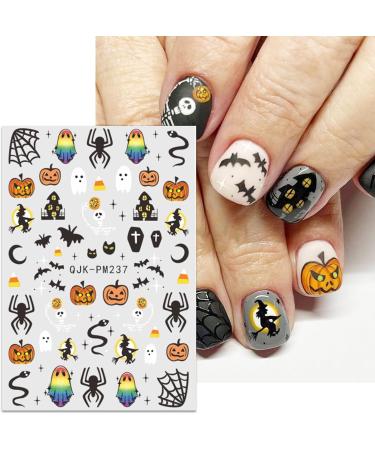 JMEOWIO 9 Sheets Halloween Nail Art Stickers Decals Self-Adhesive Star Cute Ghost Nail Supplies Nail Art Design Decoration Accessories - Buy Online on GoSupps.com