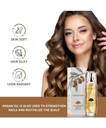 Professional Organic Argan Oil Hair Treatment Paraben & Sulfate Free 100ml | Moisturizing Oil for All Hair Types with Vitamin E - Buy Online on GoSupps.com