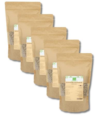 Sunflower seeds from the green essence - peeled - unsalted - shell -free - for cooking or baking or as a force food in between - vegan (5000 grams) 5 kg