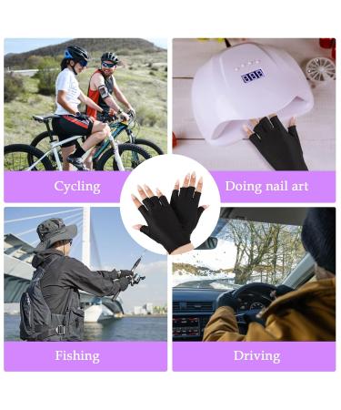 2Pairs UV Nail Protection Gloves UV Gloves for Gel Nails UV Protection Gloves Gloves for UV Lamp UV Protection Nail Gloves UV Gel Gloves UV Hand Protection Gloves Fingerless Gloves for Nail Manicure - Buy Online on GoSupps.com