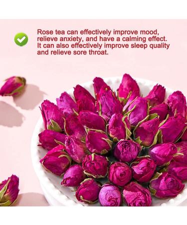 Plant Gift Rose Buds Tea 50G/1.76oz For Beauty Premium 100% Organic Intact Rose Tea Herbal Tea with Rich aroma Relieve Anxiety& Promote Metabolism Caffeine-Free - Buy Online on GoSupps.com