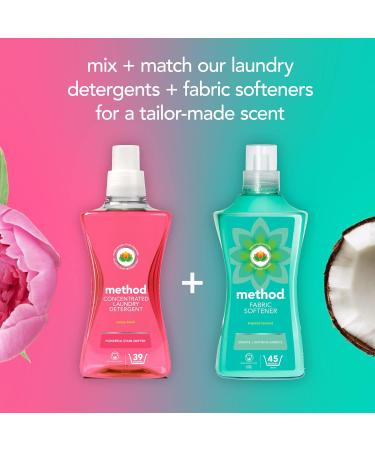 Method Fabric Softener Tropical Coconut 2 Pack of 1.58L for 90 Washes | Eco-Friendly Laundry Care - Buy Online on GoSupps.com