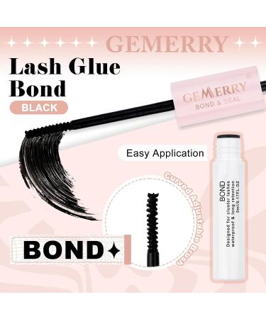  GEMERRY Gemerry 2PCS Lash Bond and Seal Glue DIY Cluster Eyelash Adhesive Durable and Waterproof 2 in 1 Eyelash Extension Glue Suitable for Cluster Glue for Individual False Eyelash Extensions (5 ml + 5 ml - 2PCS) - Buy Online on GoSupps.com