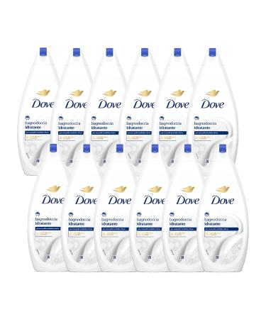 Dove Dove Bagnoschiuma 12 Pieces of Moisturising Beauty - 700 ml - Family Shape..