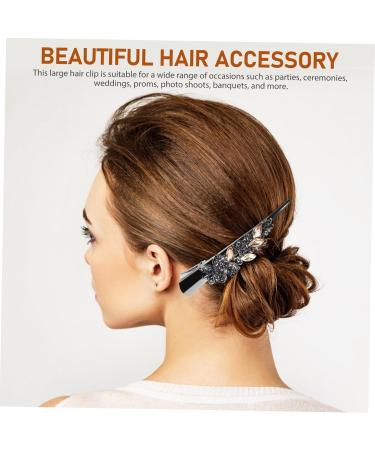 minkissy hair jewelry girls hair accessories hair clips for girls women hairpins girls hairpin girls hair clips rhinestone hair clip hair barrettes temperament rhinestones Miss back of head - Buy Online on GoSupps.com