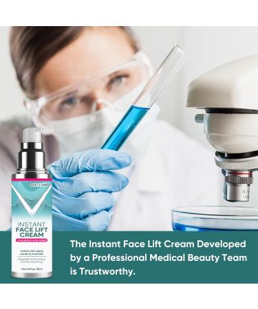 Instant Face Lift Cream Neck Eye Anti-aging Serum for Smoothing Fine Lines Wrinkles and Firming Loose Sagging Skin Puffiness in 2 Minutes Natural Face Tightening Cream with Hyaluronic Acid - Buy Online on GoSupps.com