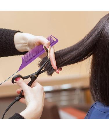 17-Piece Coldairsoap Hair Parting Tools Set with Ring Combs and Clips - Purple - Buy Online on GoSupps.com