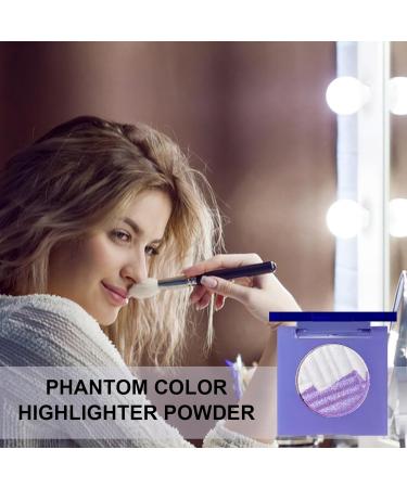 Shimmer Highlighter Palette - Makeup Glitter Highlighters in Phantom Color | Long-Lasting Highlighting 2-Color Eye Makeup Powder Palette for Eyelids Lip Kagrote S10 - Buy Online on GoSupps.com