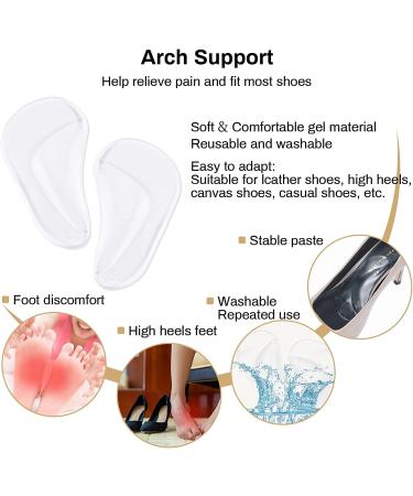 Correct-Position Gel Arch Support Insoles for Flat Feet - Adhesive Pad for Plantar Fasciitis Relief and Pressure - Beige (Pack of 12) - Buy Online on GoSupps.com
