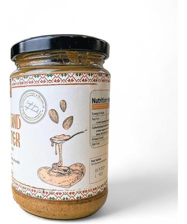 Amelia Rose - Smooth Almond Butter (300g) | No palm oil | No added sugar or salt | 100 Natural Whole Skin Single Farm Origin Bulgarian Almonds - Buy Online on GoSupps.com