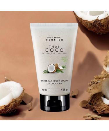  Perlier Perlier Thai Coco Coconut Body Scrub - Natural Exfoliator for Bright and Soft Skin - Removes Dead Cells and Impurities - Tube of 150 ml (1 Piece) - Buy Online on GoSupps.com