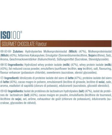 Dymatize ISO 100 Gourmet Chocolate - Premium Whey Protein Hydrolysate & Isolate Powder 900g | International Shipping Available - Buy Online on GoSupps.com