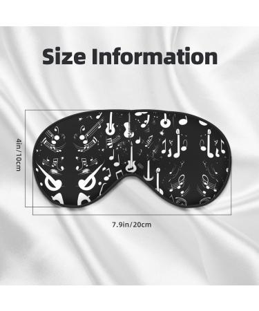 Soft and breathable eye mask with musical symbols perfect for travel and relaxation - Buy Online on GoSupps.com