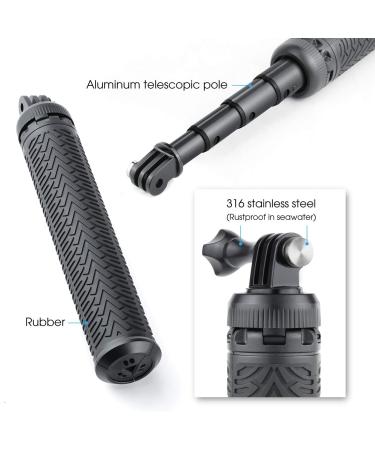 SOONSUN 3-in-1 Aluminum Selfie Stick | Waterproof Monopod for GoPro, DJI, AKASO, SJCAM | Telescoping Pole with Tripod Stand - Buy Online on GoSupps.com