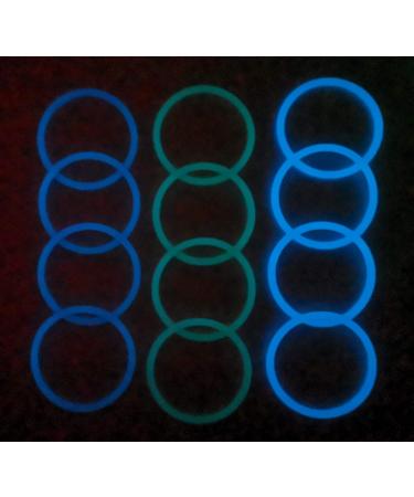 Glow in the Dark Silicone Hair Ties 2PKS - Latex-Free, Long-Lasting, Ideal for Thick Hair - Sports Hair Ties for Women, Teens, Kids - 20PCS (Clear/Gray/Green) - Buy Online on GoSupps.com