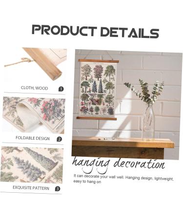 Zerodeko Decorative Scroll Scroll Painting Decorative Paintings Office Printing Farmhouse Decor Plant Sign 60x40cm Colorful - Buy Online on GoSupps.com