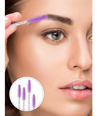 80-Piece Purple Mascara Wand & Diamond Empty Eyelash Brush Set with Disposable Brushes - Makeup Tools by EBANKU - Buy Online on GoSupps.com