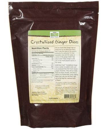 Now Foods Crystallized Ginger Dices 16 oz - Natural Real Food Snack - Buy Online on GoSupps.com