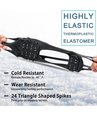 Snow Traction Cleats - Anti-Slip Ice Cleats for Winter Hiking and Outdoor Activities | Large Size for Men (7.5-9.5) and Women (9-11) - Buy Online on GoSupps.com