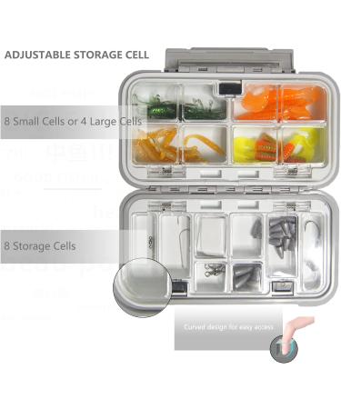 ROUVEE WP225-1 Waterproof Fishing Tackle Box Organizer - 4 Pack Mini Lure Box Set | Adjustable & Compact for Fishing Enthusiasts - (4 Colors) - Buy Online on GoSupps.com
