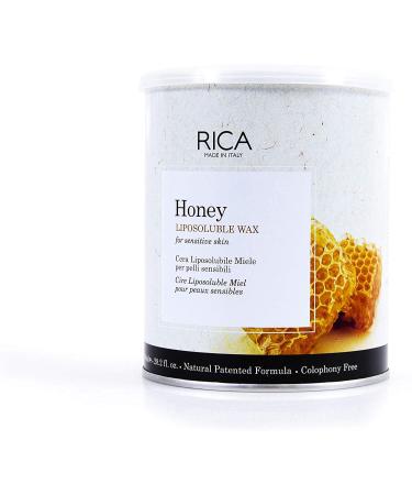 Warm wax HONEY by RICA can 800 ml. Professional hair removal product waxing - Buy Online on GoSupps.com