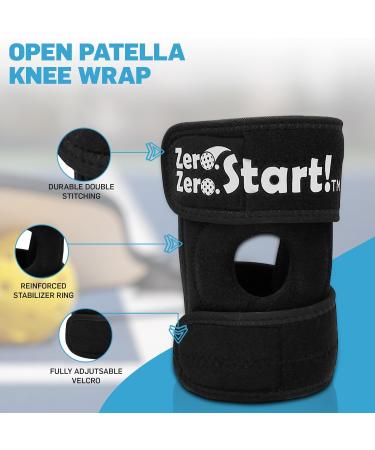 Adjustable Elastic Knee Wrap Guard for Pickleball | Breathable Knee Brace for Pain Relief & Joint Support for Men & Women - Buy Online on GoSupps.com