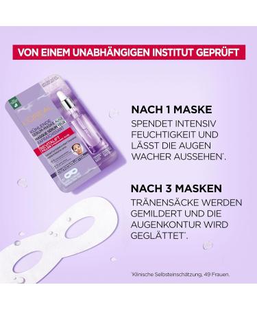 L'Or al Paris Revitalift Cooling Eye Mask - 0.5% Micro Hyaluronic Acid & Caffeine for Radiant Eyes | 1 Pack - Buy Online on GoSupps.com