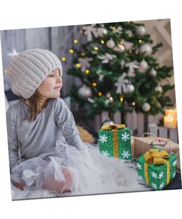 LABRIMP Mantel Decor Box Decor Mini Christmas Tree Ornament Miniature Park Bench Showcase Adornment Window Bag Green 15.00X15.00X15.00CM - Buy Online on GoSupps.com