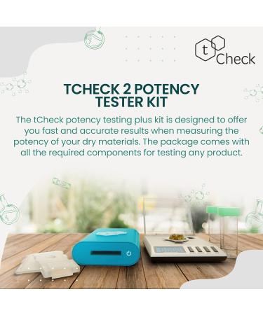 tCheck 2 Potency Testing Plus Kit | Home Potency Tester (Blue) with Expansion Pack | Test Oils, Infusions, Flower & More | tCheck 2 App Controlled | Easy Product Potency Analysis - Buy Online on GoSupps.com