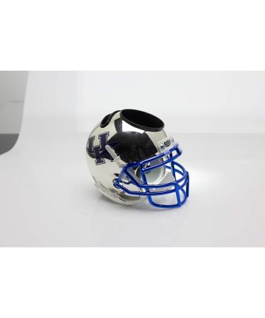 Schutt NCAA Kentucky Wildcats Football Helmet Desk Caddy Silver Chrome Alt. 2
