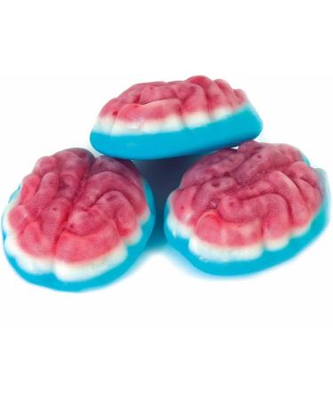 Vidal Jelly Filled Brains 5p Tub - Strawberry Gummies with a Spooky Surprise - Buy Online on GoSupps.com