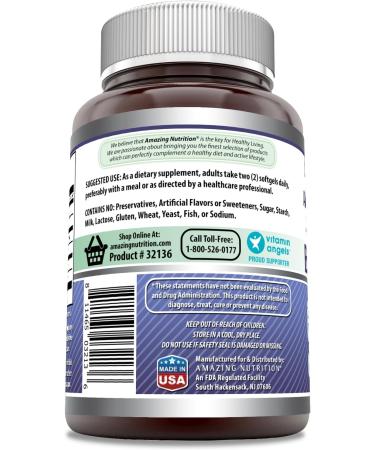 Amazing Formulas Borage Oil Supplement | 2000 Mg Per Serving | Softgels | Non-GMO | Gluten-Free | Made in USA (180 Count 1 Pack) Unflavored 2 Count (Pack of 1) - Buy Online on GoSupps.com