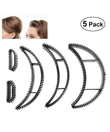 Frcolor Big Bumpits Happie Hair Volumizing Inserts Bun Maker Set - Black (5 Pieces) - Buy Online on GoSupps.com