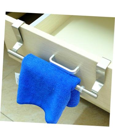 Alipis 2pcs Kitchen Utensil Hanger Traceless Towel Rack Coat Hanger Stainless Steel Kitchen Rack Silverx2pcs 22*7cmx2pcs - Buy Online on GoSupps.com