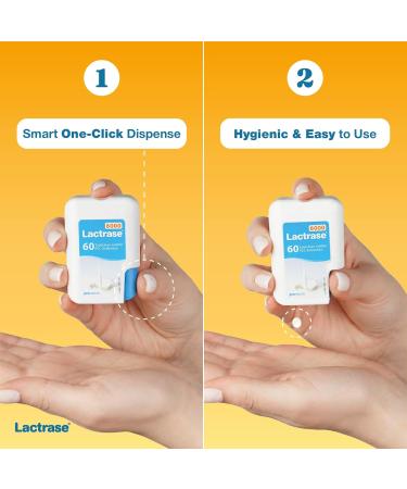 Lactrase Tablet Dispenser #1 Lactase Brand in German Pharmacies Strong 6 000 FCC Lactase Units 60 Fast-Acting Pills for Lactose Intolerance Enjoy Dairy Again Standard (60 Count) - Buy Online on GoSupps.com