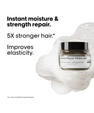 L Or al Professionnel Absolut Repair Molecular Hair Mask - Repair & Restore Extremely Dry Damaged Hair | Extra Hydration & Detangling Peptides Bonder - Buy Online on GoSupps.com