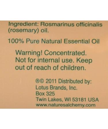 Buy Nature's Alchemy Essential Oil Rosemary 2 oz - 100% Pure Aromatherapy Oil for Stress Relief & Wellness - Buy Online on GoSupps.com