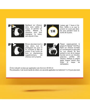 APAISYL Lotion Anti-Poux Xpert Tue 100% des Poux et des Lentes en 1 heure 1 seule Application Micro-Emulsion brevet e Peigne Offert 200ml 200 ML - Buy Online on GoSupps.com