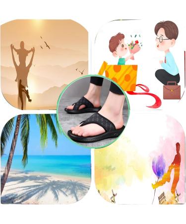 Wygwlg Men's Summer Orthopedic Bunion Sandals Breathable Open Toe Beach Footwear Perfect Dad Gifts for Birthday & Christmas Size 8 Black - Buy Online on GoSupps.com