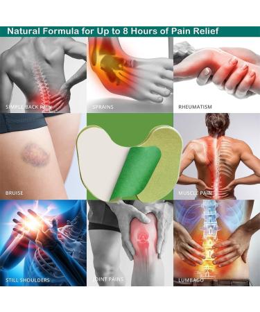 24 Natural Pain Relief Heat Patches - Knee Back & Neck Pain Relief | Wellness Sore Muscle Relief - Buy Online on GoSupps.com
