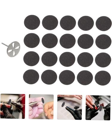 Healeved 1 Set Nail Polishing Sheets Nail Exfoliating Tools Sandpaper Metal Shaft Mini Drill Bits Power Tool Nail Tools Sander Tool Sandpaper Disc Sanding Pad Stainless Steel Lava Stone - Buy Online on GoSupps.com