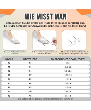 Eyin Dog Shoes - Waterproof Paw Protection Non-Slip Sole Reflective Velcro | 4-Pack for Small Medium & Large Dogs - Size 4 (Width 5.2 cm) - Buy Online on GoSupps.com