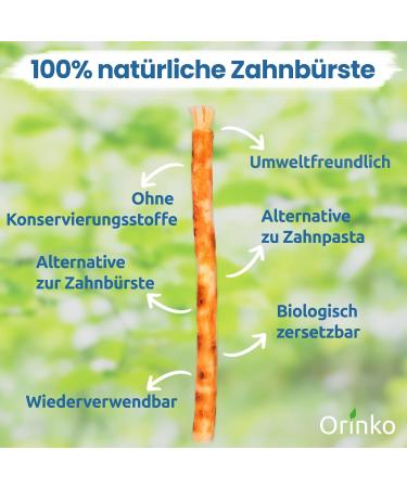 Siwak Miswak Toothbrush Set - 100% Natural ARAQ Wood Eco-Friendly & Biodegradable 5 Pieces for Cleaning & Whitening - Vegan & Disinfectant - Buy Online on GoSupps.com