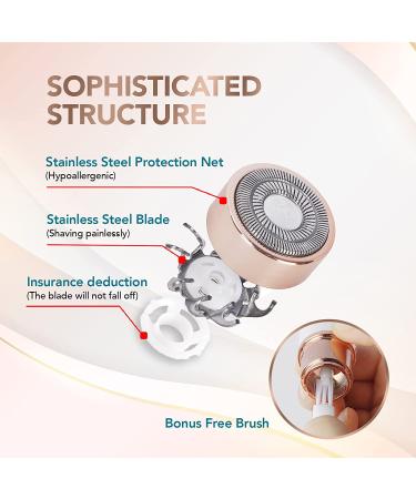 Kaphio Facial Hair Remover for Women - Painless Peach Fuzz, Chin, Cheek & Upper Lip Hair Removal (Pearl White) - Buy Online on GoSupps.com