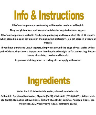 24 Mexico Mexican Theme Edible Cupcake Toppers - Stand Up Disc Wafer Cake Decorations - Buy Online on GoSupps.com