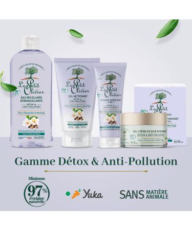 LE PETIT OLIVIER - Detox & Anti-Pollution Micellar Cleansing Water - Almond Blossom & Moringa - Removes Make-up & Purifies - All Skin Types - 98% Natural Origin - Made in France - 400 ml - Buy Online on GoSupps.com