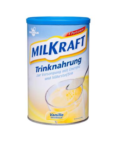 Milkraft drinking food vanilla 480g - high -caloric & practical - powder for complementary & exclusive diet - protein shake & carbohydrates for adults