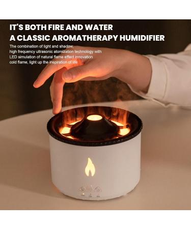 Flame Essential Oil Diffusers 2 Mist Mode Essential Oil Aromatherapy Diffuser Humidifier Quiet Oil Diffuser for Bedroom Office Yoga Gym Gift - Buy Online on GoSupps.com